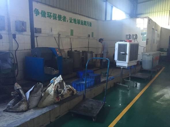 拋光作業(yè)生產線